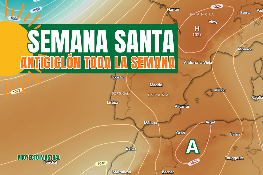 El tiempo en Semana Santa